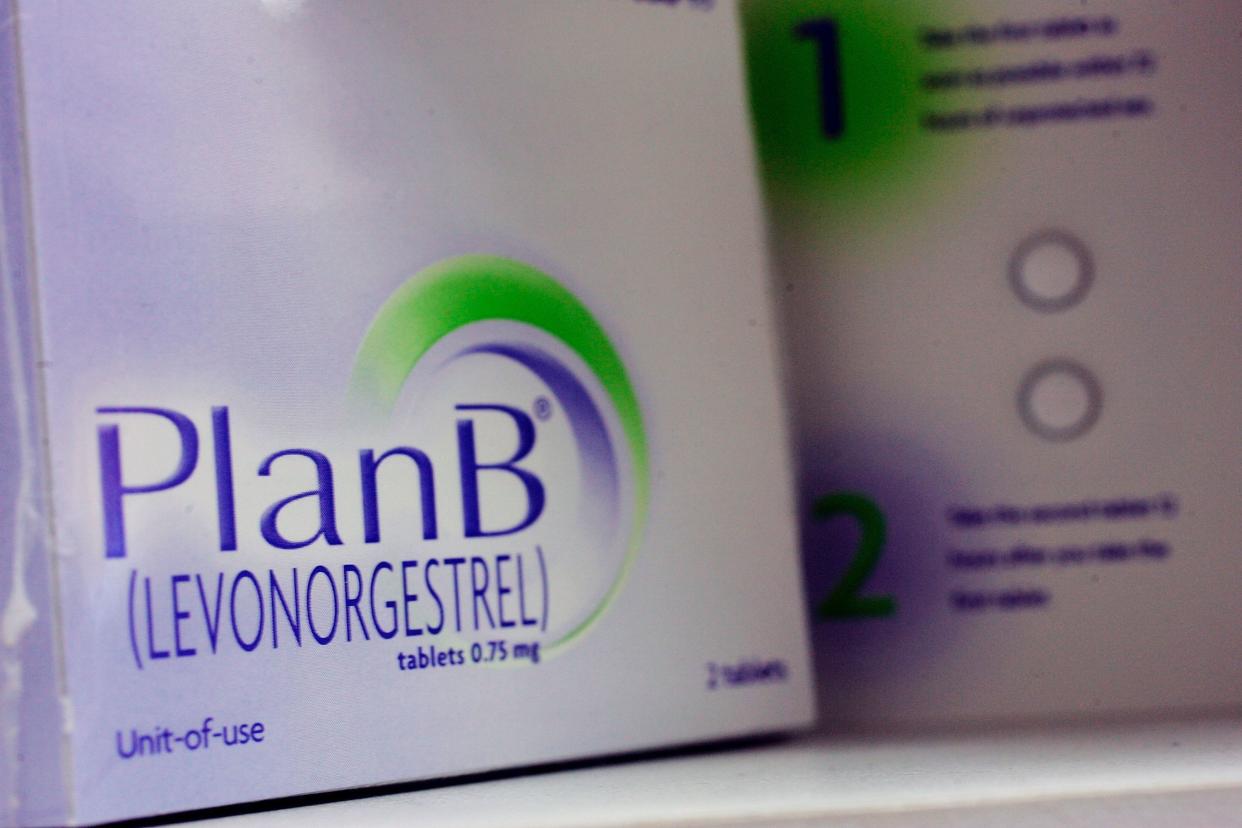 Box of Plan B (levonorgestrel).