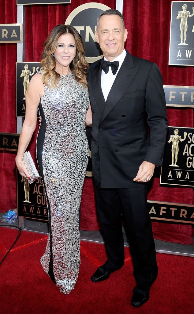 Rita Wilson, Tom Hanks, 2014 SAG Awards