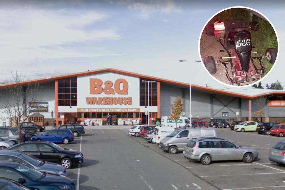 The car-meet took place in Nursling B&Q car park <i>(Image: Google Maps)</i>