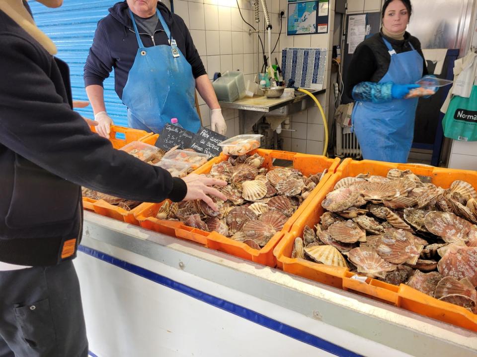 Seafood doesn’t get fresher than at Boulogne-sur-Mer’s market (Helen Coffey)