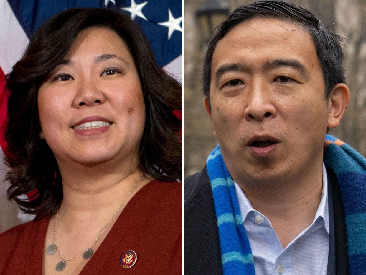 Rep. Grace Meng and Andrew Yang