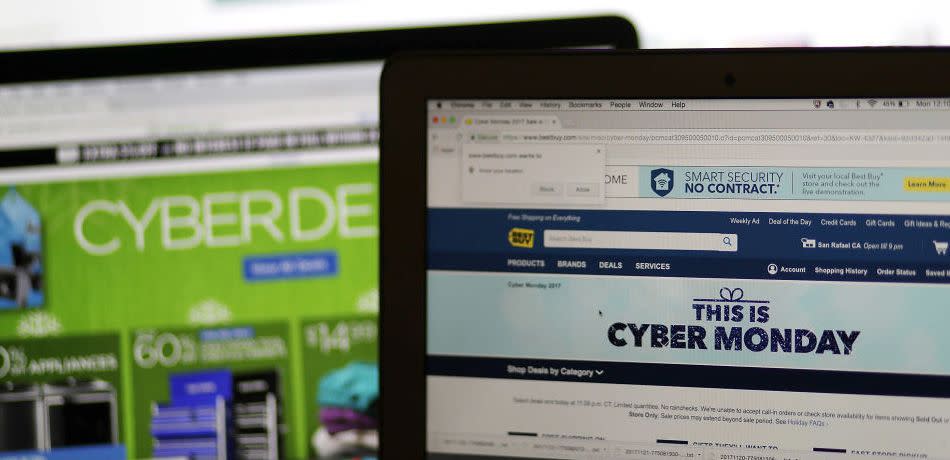 Online Retailers Offer Holiday Sales On "Cyber Monday"