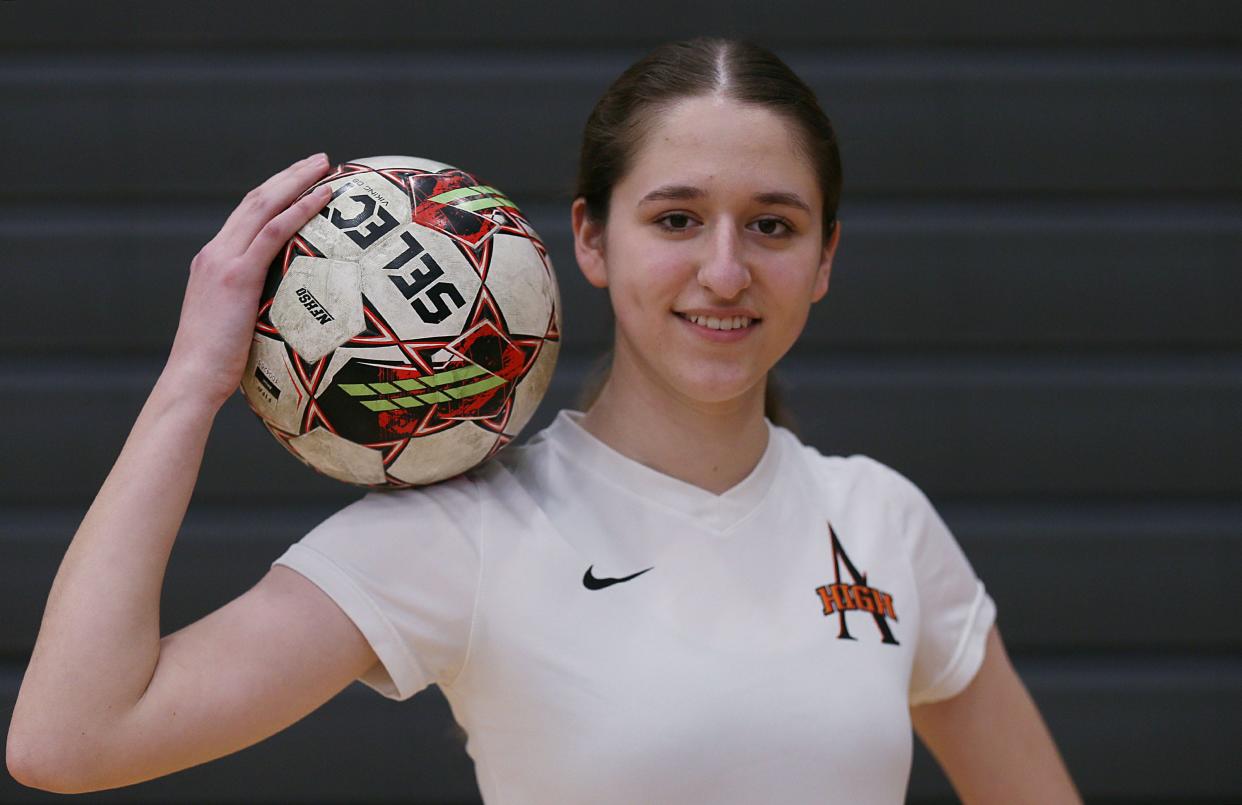 Senior midfielder Emma Evans is looking to step up as a leader for the Ames girls soccer team in 2024. Evans anchors the midfield and is the leading returning scorer for the Little Cyclones.