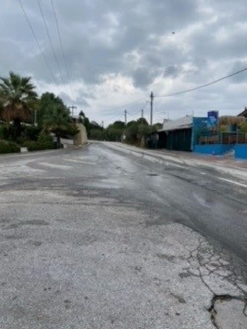 Flooded road