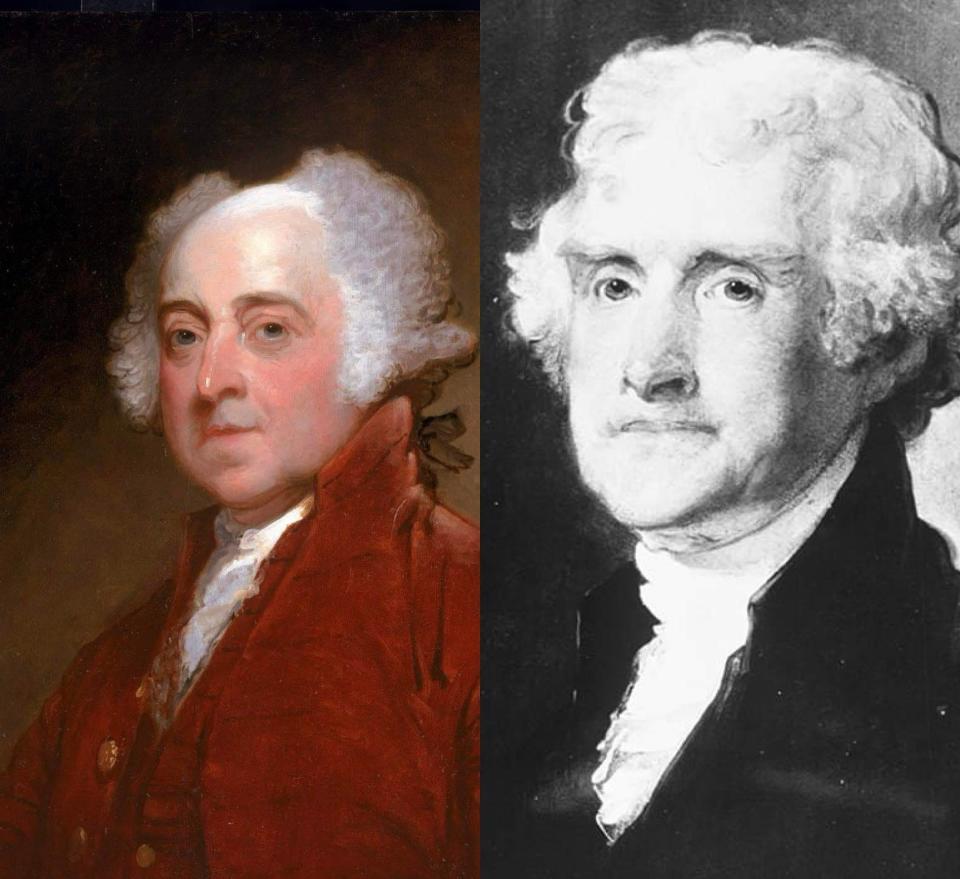 Former US presidents John Adams and Thomas Jefferson died on the same day July 4, 1826 hours apart.