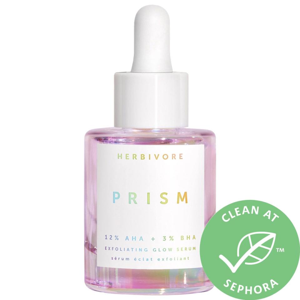 6) Herbivore Prism 12% AHA + 3% BHA Exfoliating Glow Serum