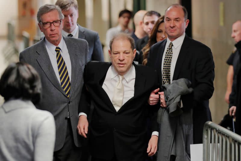 Film producer Harvey Weinstein arrives at New York Criminal Court for his sexual assault trial in the Manhattan borough of New York City, New York