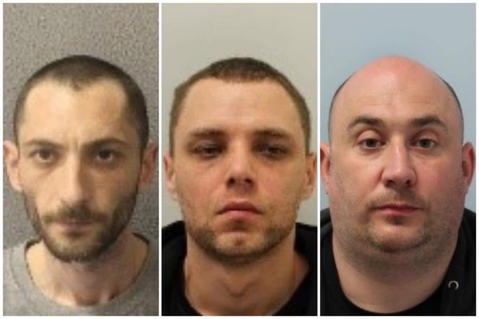 Matthew Hardy, James Nicholson, and Darren Dredge were found guilty of manslaughter (Metropolitan Police)