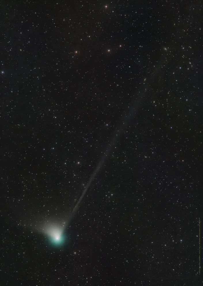 Dan Bartlett was capable  to seizure  a photograph  of the comet from his California location  connected  December 19.&nbsp; / Credit: Dan Bartlett/NASA