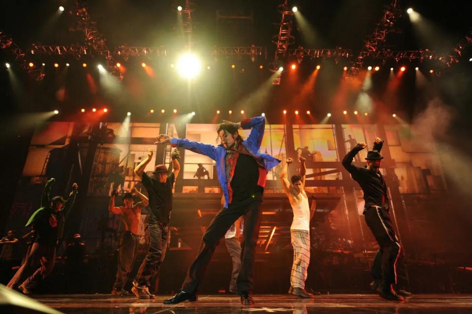 Michael Jackson in his concert film "Michael Jackson's This Is It."