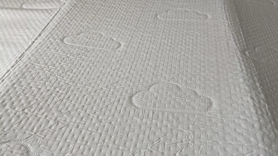 The Puffy Deluxe Mattress Topper's cover