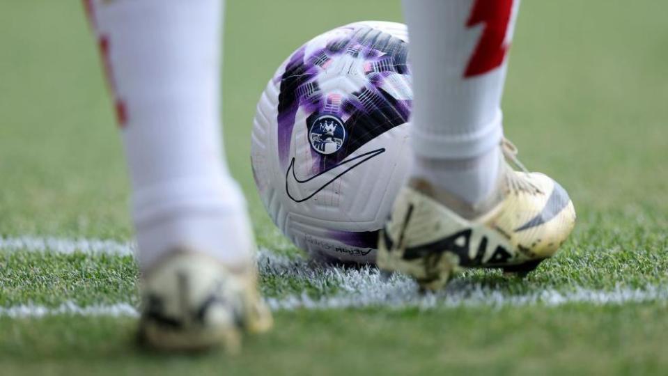 General view of Premier League ball