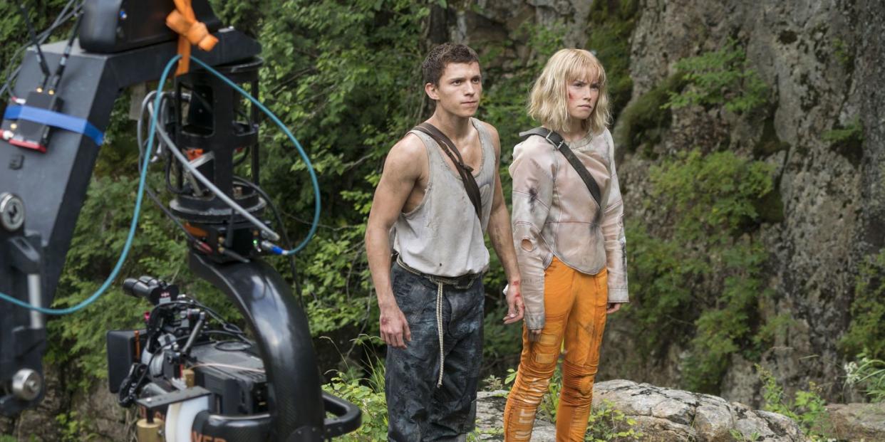 Tom Holland and Daisy Ridley in Chaos Walking (Credit: Lionsgate)