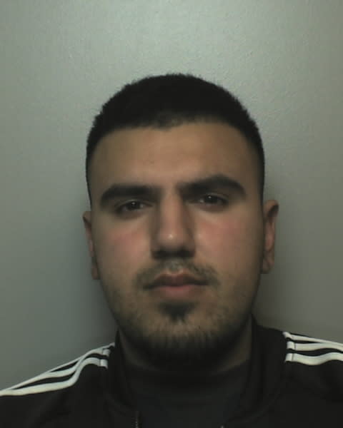 Aziz Khan has been jailed for 11 years and two months after he admitted raping a woman of the attack and sending a Snapchat message to her friends. (Staffordshire Police).