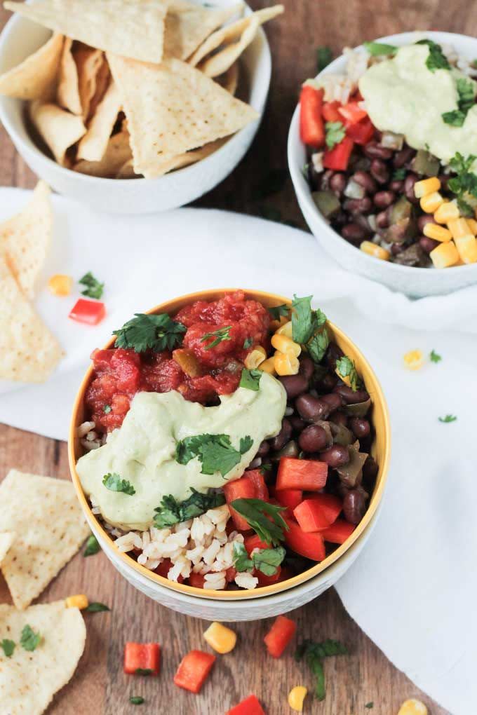 Super Simple Vegan Burrito Bowl