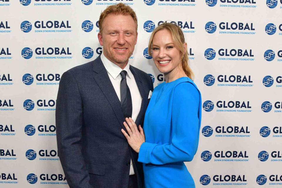 <p>Tom Cooper/Getty</p> Kevin McKidd and Danielle Savre ttend the Global Down Syndrome Foundation