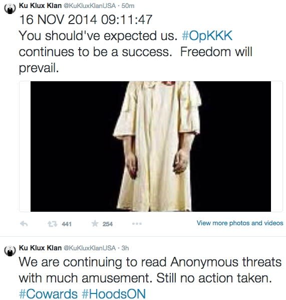 Anonymous KKK Twitter