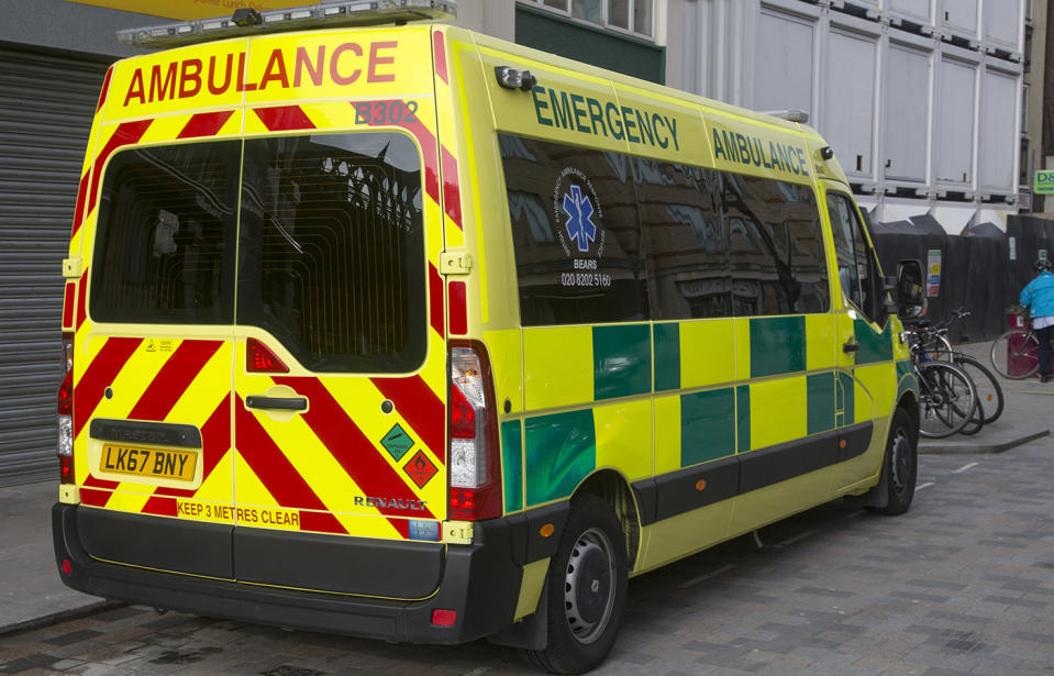 Leicester UK paramedics found a rude note left on Ambulance about a blocked driveway.