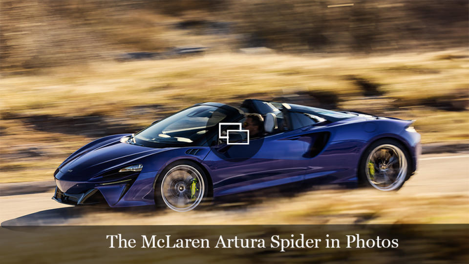 The 700 hp McLaren Artura Spider.