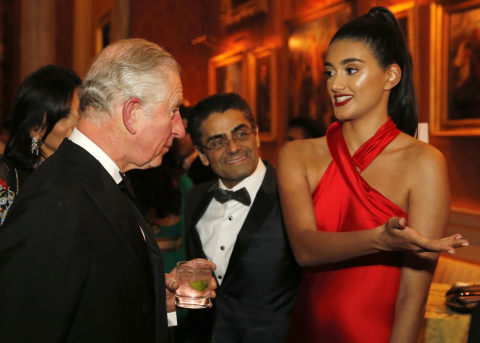 Model Neelam Gill had met the prince earlier in the week [Photo: Getty]