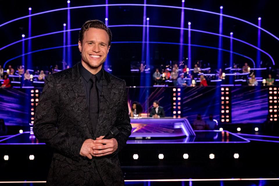 olly murs on the set of itv's starstruck