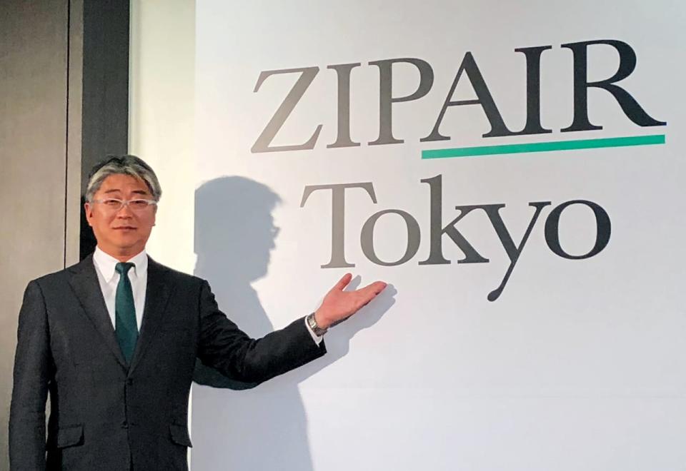 ZIPAIR Tokyo President Shingo Nishida poses for a photograph during a news conference in Tokyo, Japan March 8, 2019. 