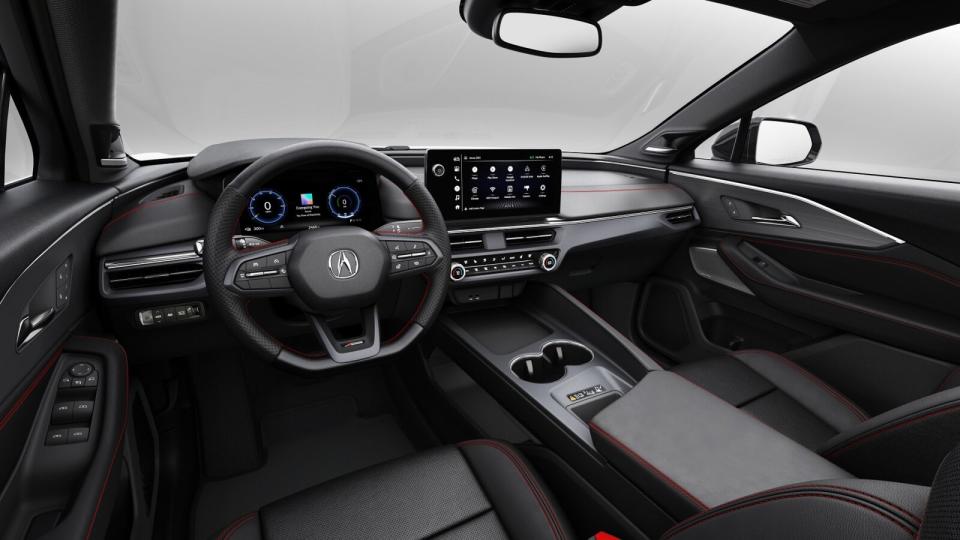 座艙可以看到部分Civic所啟用的新世代設計元素，圖示為A-Spec入門車型配置，Type-S則有更華麗的內裝鋪陳。