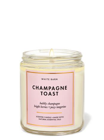 2) Bath & Body Works Champagne Toast Single-Wick Candle