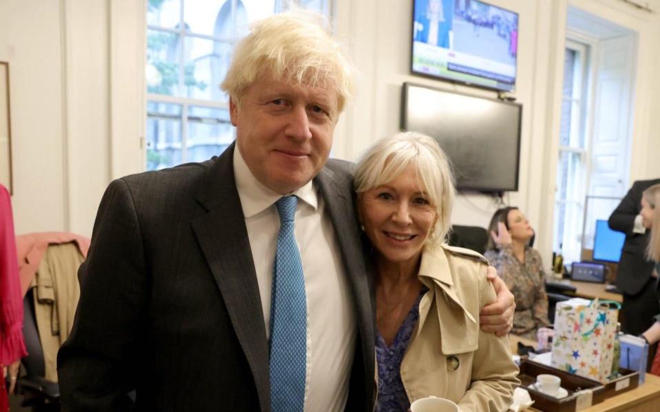 Boris Johnson and Nadine Dorries Conservative Party - Twitter/Nadine Dorries