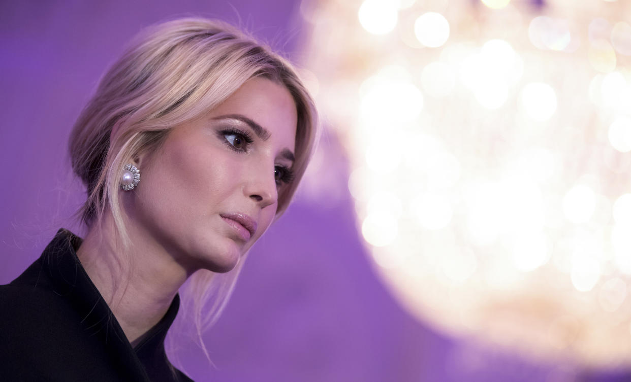 Ivanka Trump spoke against a rule that would require companies to report pay broken down by gender, race and ethnicity. (Photo: ASSOCIATED PRESS)