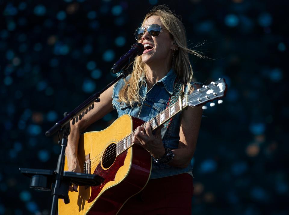 Sheryl Crow performs Saturday, Sept. 16, on the Surf Stage during the first day of the Sea Hear Now music, art and surf festival on the oceanfront in Asbury Park.