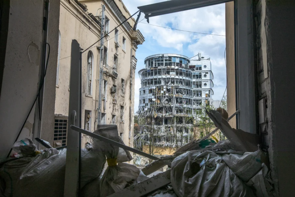 Kharkiv’s city center has been severely damaged by shelling <span class="copyright">Oleksandr Medvedev</span>