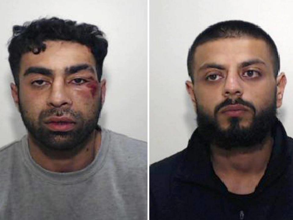 Driver Reham Baluch (left) and passenger Saqib Kader (right) (PA)