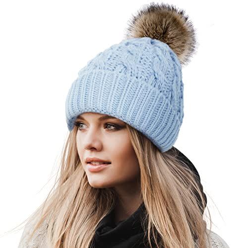 44) Winter Pom Beanie Hat