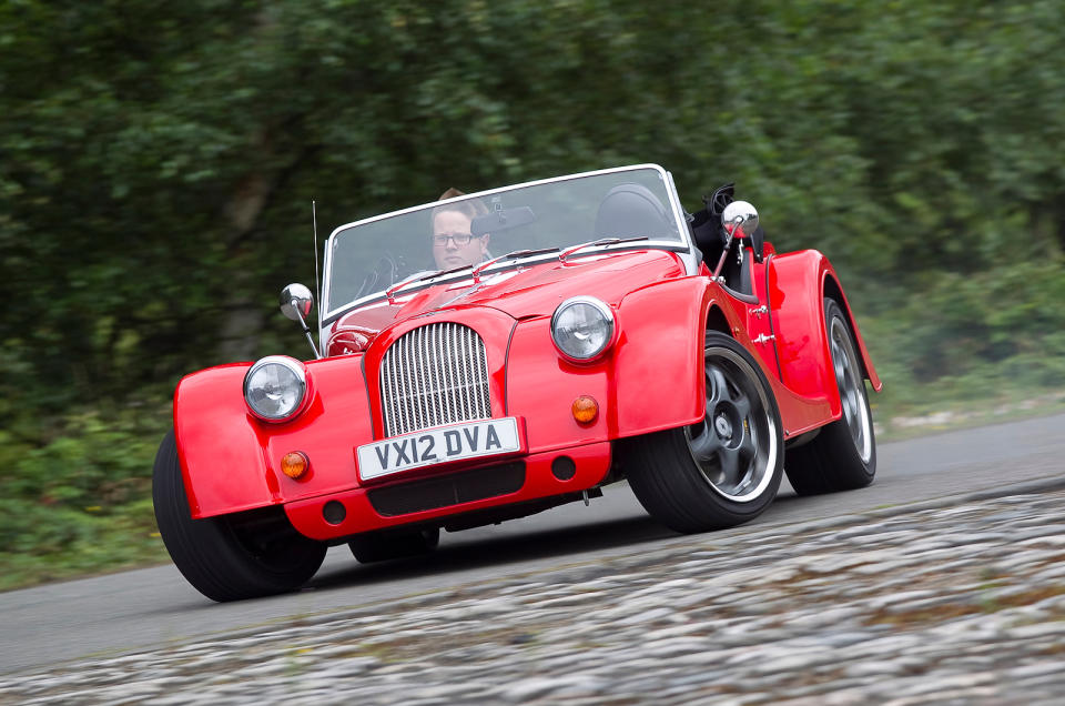 <p>The Morgan Plus 8 may have looked much the same as its <strong>mild mannered</strong> Plus 4 sibling, but under the bonnet was a very different story. Here was Rover’s 3.5-litre <strong>all-aluminium</strong> V8 that gave the British sports car a <strong>161bhp</strong> shot in the arm and meant 0-60mph in 6.7 seconds, three seconds faster than the Plus 4.</p><p>The Rover engine was ideally suited to the Morgan as it was light and compact, and it gained more power as time went on, ending up with a fuel injected 190bhp when the last Plus 8 rolled of the line in 2004. Morgan then revived the name with a BMW-sourced 4.8-litre V8 and <strong>367bhp</strong>, giving 0-60mph in 4.5 seconds.</p>