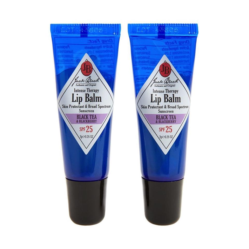 9) Jack Black Intense Therapy Lip Balm SPF 25 Duo