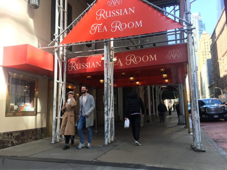 The Russian Tea Rooms in New York has attracted diners for nearly a century (Bevan Hurley/The Independent)