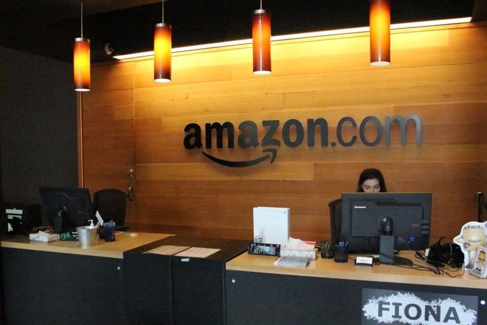 Im September 2022 beschäftigte Amazon 1,5 Millionen Menschen. - Copyright: GLENN CHAPMAN / Getty Images