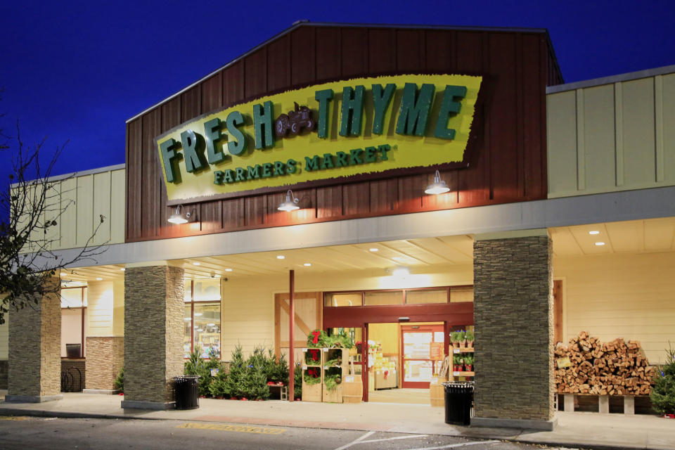 A Fresh Thyme store is seen in Omaha, Neb., Wednesday, Nov. 20, 2019. Nebraska and federal health officials say a hepatitis A outbreak that includes Nebraska, Indiana and Wisconsin has been traced to blackberries sold in Fresh Thyme grocery stores. The Nebraska Department of Health and Human Services says in a news release Wednesday that the outbreak began several week ago in Nebraska. The department says it, the U.S. Food and Drug Administration and the Centers for Disease Control and Prevention are investigating and have confirmed 11 cases. 2019. (AP Photo/Nati Harnik)