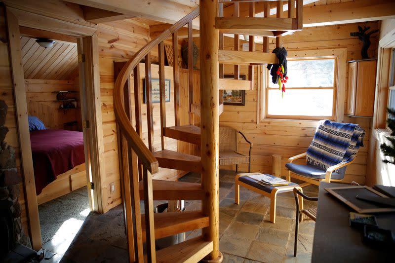 The interior of a Colorado survival camp called Fortitude Ranch in southern Colorado