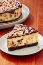 <p>With an Oreo crust and ganache topping this is our <a href="https://www.delish.com/holiday-recipes/christmas/g1137/christmas-cheesecake-recipes/" rel="nofollow noopener" target="_blank" data-ylk="slk:favorite cheesecake to make for Christmas;elm:context_link;itc:0;sec:content-canvas" class="link ">favorite cheesecake to make for Christmas</a>. It's like <a href="https://www.delish.com/holiday-recipes/christmas/a24882732/homemade-peppermint-bark-recipe/" rel="nofollow noopener" target="_blank" data-ylk="slk:peppermint bark;elm:context_link;itc:0;sec:content-canvas" class="link ">peppermint bark</a> in cheesecake form, and we can't get enough.</p><p>Get the <strong><a href="https://www.delish.com/cooking/recipe-ideas/recipes/a50775/chocolate-peppermint-cheesecake-recipe/" rel="nofollow noopener" target="_blank" data-ylk="slk:Chocolate Peppermint Cheesecake recipe;elm:context_link;itc:0;sec:content-canvas" class="link ">Chocolate Peppermint Cheesecake recipe</a></strong>.</p>