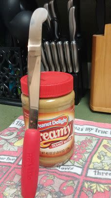 A peanut butter knife so you can scrape every last glob out of the jar