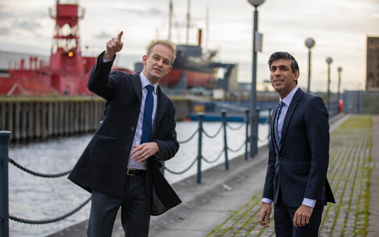 The Chancellor Rishi Sunak visits The Royal Docks in London to announce the UK's Freeports strategy - Simon Walker/HM Treasury