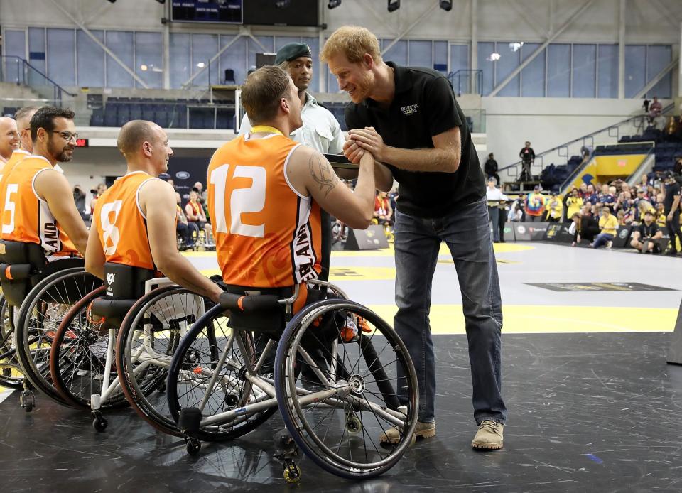 Prince Harry during the 2017 Invictus Games (Getty Images)