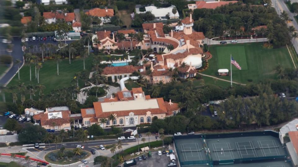 Vista aérea de Mar-a-Lago