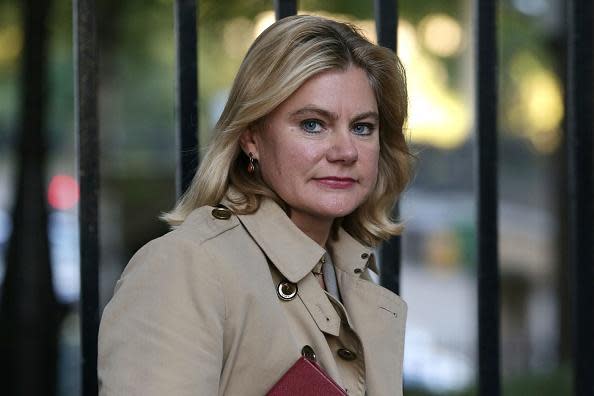 Support: Education secretary Justine Greening: AFP/Getty Images