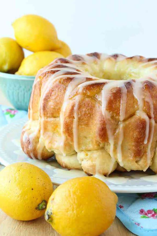 Glazed Lemon Monkey Bread