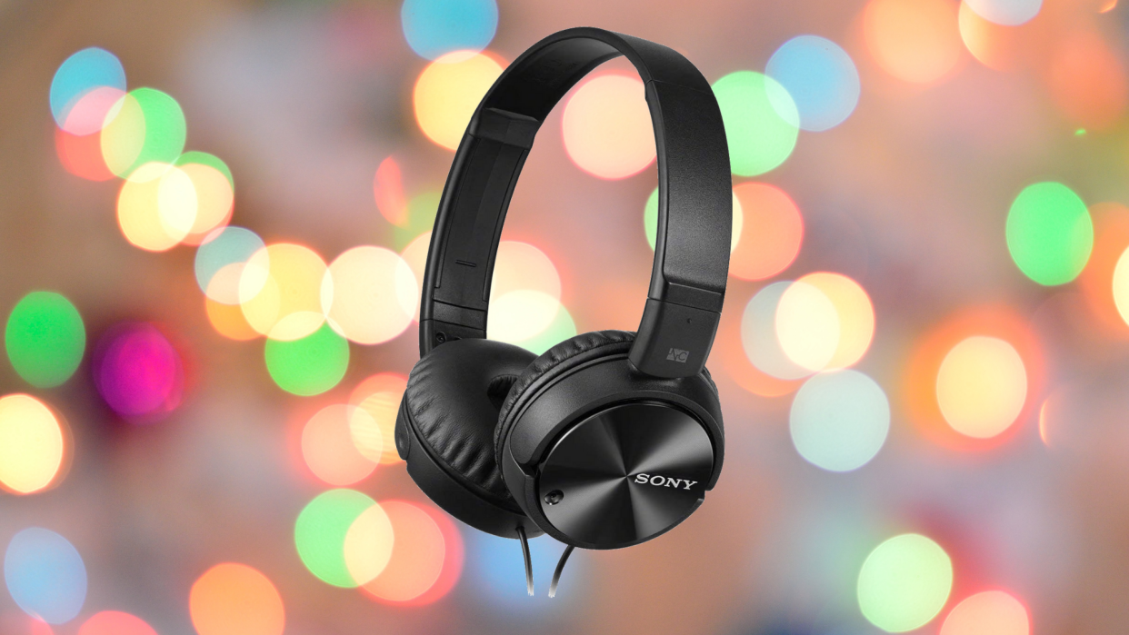 Save 59 percent on these Sony MDR-ZX110NC Noise-Canceling Wired Over-Ear Headphones. (Photo: Amazon)