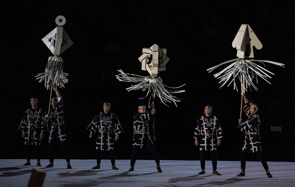 Dancers perform during the opening ceremony.