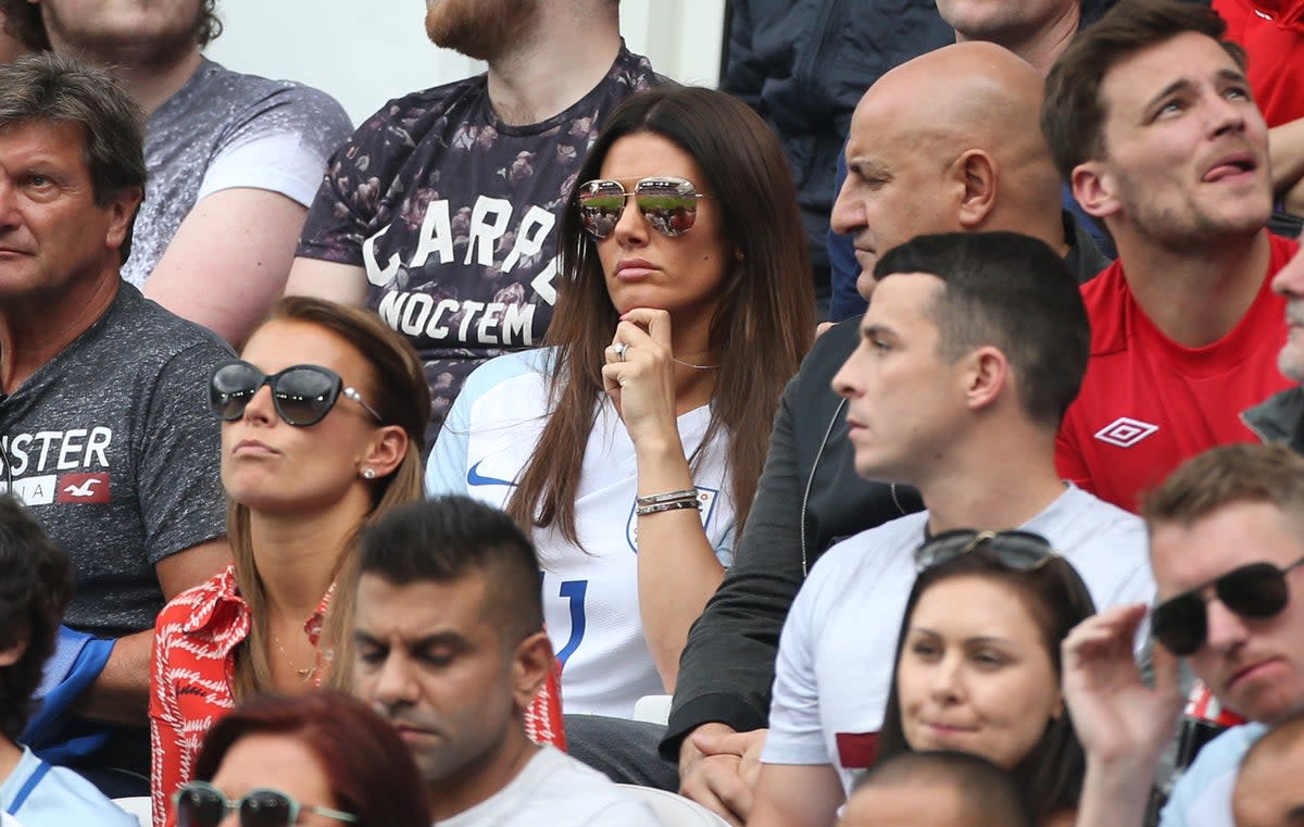 Coleen Rooney (left) with former friend and WAG Rebekah Vardy  (Getty Images)